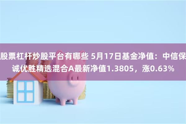 股票杠杆炒股平台有哪些 5月17日基金净值：中信保诚优胜精选混合A最新净值1.3805，涨0.63%