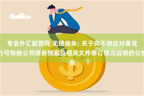 专业外汇配资网 无锡振华: 关于向不特定对象发行可转换公司债券预案及相关文件修订情况说明的公告