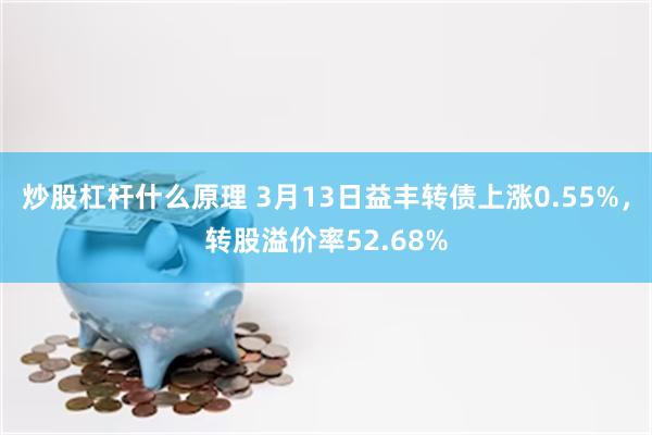 炒股杠杆什么原理 3月13日益丰转债上涨0.55%，转股溢价率52.68%